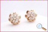 boucle oreille rose gold