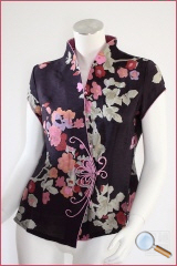 chemisier chinois mauve