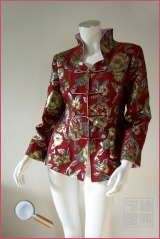 veste chinoise rouge